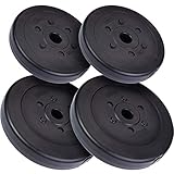 Hantelscheiben: 30 kg Scheibenset bestehend aus 2 x 10 kg 2 x 5 kg Gewichtsscheiben - ideal zum Aufbau oder zur Erweiterung des Trainings-Equipments