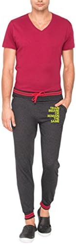 Campus Sutra Men Printed Track Pant Gray