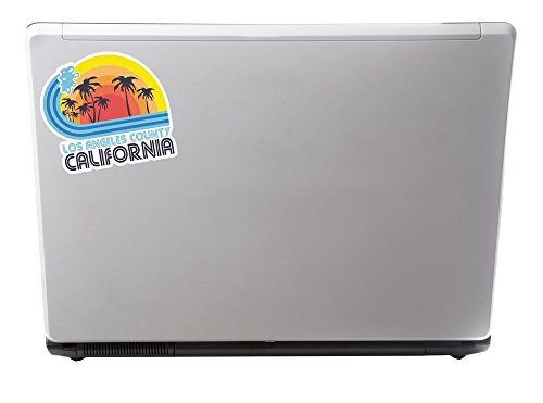 2 x Los Angeles California Vinyl Aufkleber Aufkleber Laptop Reise Gepäck Auto Ipad Schild Fun # 5825 – 10cm/100mm Wide - 2
