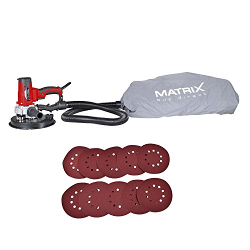Preisvergleich Produktbild MATRIX DECKENSCHLEIFER TROCKENBAUSCHLEIFER WANDSCHLEIFER+SCHLEIFPAPIER