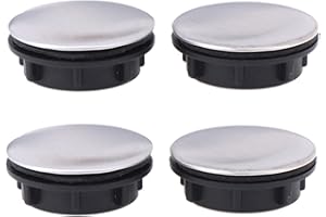 YISIFEINUO 4 Pack Sink Hole Cover Kitchen Faucet Hole Cover Sink Tap Hole Plate Stopper Cover Blanking Stainless Steel Faucet Hole Cover Sink Hole Plate Stopper Cover Blanking Plug for Bathroom Kitchen
