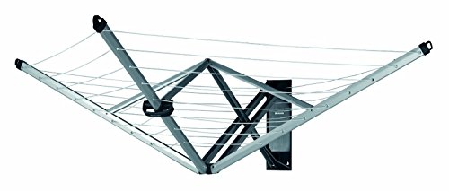 Preisvergleich Produktbild Brabantia 24m WallFix versenkbare Wand Trockner mit Stoffbezug