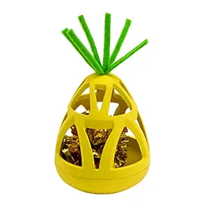 Kitty City Pineapple Wobble Toy, Yellow