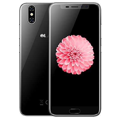 iLA X â€“ Schermo HD da 5.5 pollici (rapporto 18: 9) Smartphone Android 7.0 4 G, Bezel-less 7.95 mm Super sottile, 1.3 GHz Quad Core 3 GB + 32 GB, 5 MP + 13 MP, impronta digitale â€“ Nero
