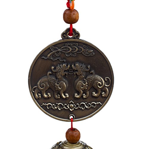 1x Windspiel Klangspiel Anhaengen mit Chinesischer Knoten Feng-Shui-Dekor #2 - 5