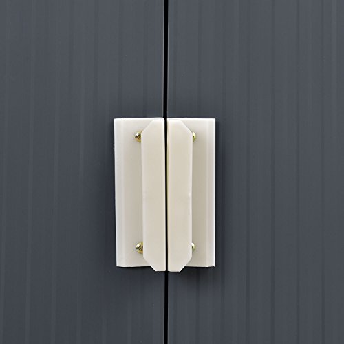 Metall Geräteschuppen Gerätehaus L mit Satteldach in anthrazit - 5