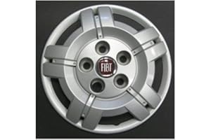 RIXTO Kit de 4 tapacubos adaptables - para FIAT DUCATO Modelo 2009 (Logo Rojo) - diámetro 16" - no Original