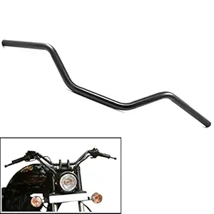 Trustway Hb-10 Bike Handle Bar Universal Customized Stylish Handlebar Black For Royal Enfield Standard Bullet 350 Twin Spark