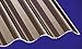 Produktbild Acryl Wellplatten Profilplatten Sinus 76/18 wabe Struktur bronce 3000 x 1045 x 3,0 mm