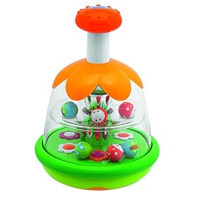 Chicco Magique Toupie, Jouet Bebe 6 Mois – 3 Ans, Cadeau Naissance garçons et Filles, avec des Boules Colorées, Pommeau et Miroir Central pour de Nombreux Jeux de Lumière, Jouet Enfant, Jeux Bebe