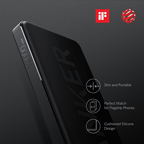 Anker PowerCore II Slim 10000 Batteria Esterna Ultra Sottile per Smartphone Android, iPhone, Samsung Galaxy e Altro