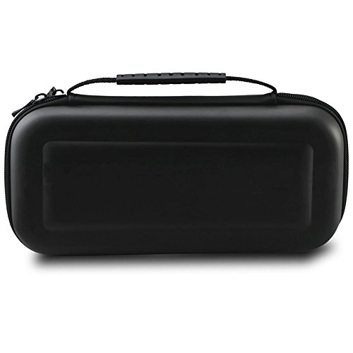 Preisvergleich Produktbild Nintendo Switch Tragetasche ,Lively Life schützende EVA Tragetasche / Hülle / Case / Cover / Pouch (Portable Version) für das Nintendo Switch (Genug Raum für Konsole, JoyCon Controller & anderen kleinen Accesoires)-Schwarz