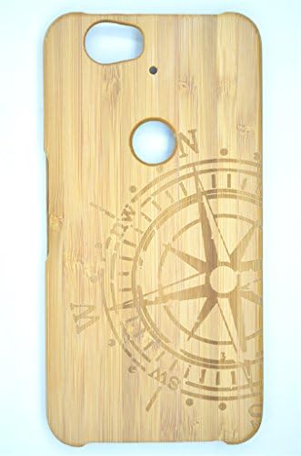 Google Nexus 6P Case (5.7-Inch), Wood Collection(TM) Wood Case for Google Nexus 6P ( Bamboo Compass)- Wood Collection(TM) Handmade Wooden Case and Cover for Your Smartphone and Tablet