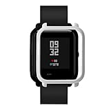 Squarex Slim bunter Rahmen für Huami Amazfit Bip Youth Uhr, Polycarbonat Hülle, Schutzhülle, Schutz, Hülse, Herren, silberfarben, AS Show