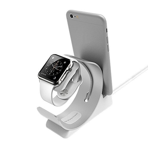 Hihoddy Apple Watch Charger, Solid Aluminum Apple Watch Stand, Display  Cradle for iPhone Plus 6S 6S Plus Plus 5S SE Apple