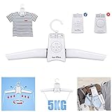 Sixcup Séchoir À Vêtements Cintre Portable Électrique Cintre Sec Voyage Séchoir Mini Séchoir Pliable Compact Électrique Séchoir à Linge Chauffage Voyage Cintre Sec (Blanc)