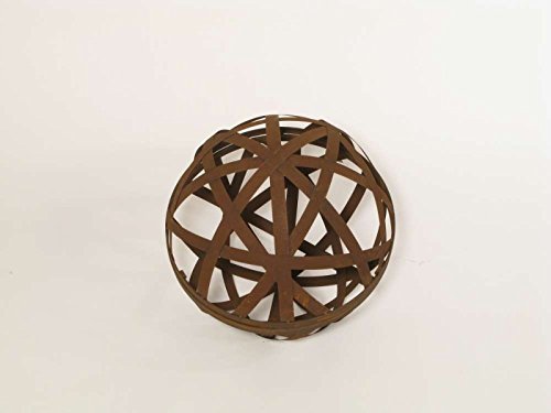 Edelrost Metallbandkugel zum Öffnen geeignet 30cm