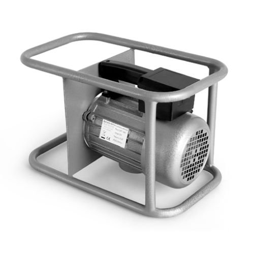EBERTH 1500 W Betonrüttler elektro Innenrüttler Betonvibrator Flaschenrüttler (45 mm stahlverstärkte Rüttelflasche, 6 m Schlauch, wärmebehandelt, 2 PS Elektromotor, Tragegriff, stabiler Rahmen) silber - 3