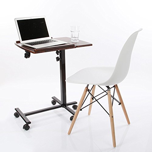 VECELO Laptop-Tisch höhenverstellbar mit Rollen für Notebook (Größe A) - 2