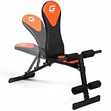 Gallant Weight Lifting Utility Bench - Incline / Decline / Flat Bench Press / Abs Bench - Adjustable Dumbbell Lifting Abdominal Crunch Exercise Equipment - Black Friday Sale