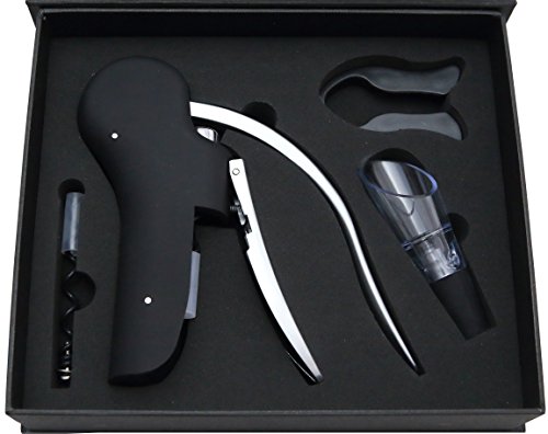 Innovee Korkenzieher Set -Der beste automatische Kaninchen-Stil Korkenzieher Mit,einem Belüfter-Dekanter, Folienschneider und Ersatz-Korkenzieher + Weinführer Ebook in einer schönen Geschenk-Box - 2