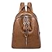 Produktbild TUDUZ Rucksäcke für Damen Elegant Daypack Tasche Vintage PU Leder Backpacks Anti Diebstahl Leicht Schultasche(Braun)