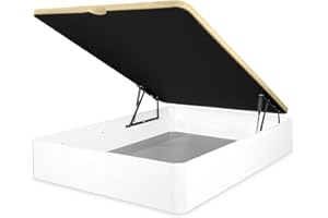 mattfy - Canapé Abatible Extra Reforzado Gran Capacidad con Tapa Transpirable, Esquinas Redondeadas, 135 x 190, Blanco