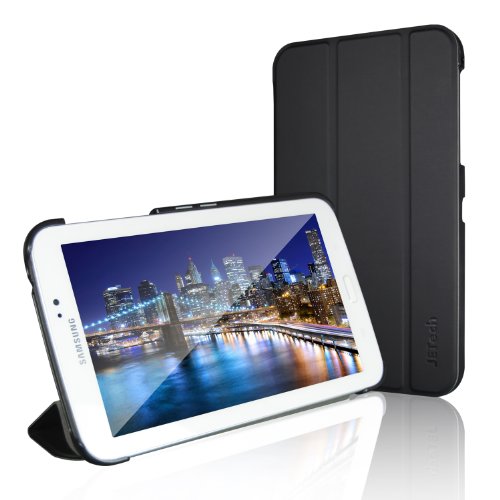 JETech® Ultra Slim Galaxy Tab 3 7.0 Schutzhülle Case Tasche Hülle mit Standfunktion für Samsung Galaxy Tab 3 7 Zoll (Schwarz)