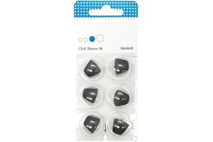 HEARING360 Lot de 6 dômes ouverts Click-Sleeve pour appareils acoustiques Signia Siemens (M)