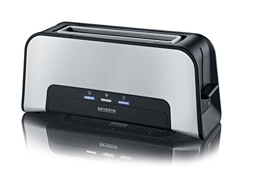 Severin AT 2260 Automatik-Langschlitztoaster „Supreme“, edelstahl gebürstet / schwarz - 2