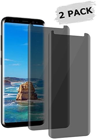 DEQUAN [2-Pack] Samsung Galaxy S8 Tempered Glass Screen Protector - Privacy [Anti Privacy][Case-Friendly] For Samsung Galaxy S8[Anti Peeping][9H Hardness][No Bubble] (s8)