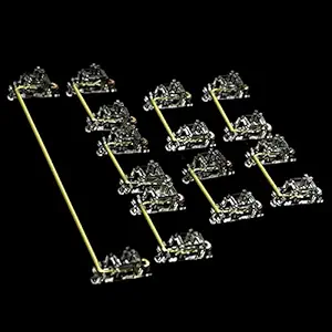 MAXBELL Clear PCB Mount Stabilizers for Mechanical Keyboard 104 Keys