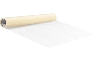 VEVOR Película Protector de Alfombra 9,2x61 m Protector de Piso y Superficie con Respaldo Adhesivo Rollo Protector de Tapete de Coche de Polietileno Autoadhesivo para Construcción y Renovación