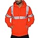 Produktbild Mymyguoe Herren Pullover Road Work Hohe Sichtbarkeit Pullover Langarm Kapuzenpulli Tops Bluse Kapuzenpullover Sweatshirt Outdoor Hoodie Kapuzen Freizeitjacke Sweatjacke