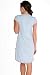 Dobranocka TM.5038 Maternity/Nursing Nightdress,Size L,Light Blue-Brown
