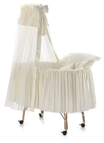 Italbaby Marina Romantica Small Cradle, Beige/Natural