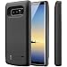Produktbild PEYOU Akku Hülle Kompatibel mit Galaxy Note 8,6500mAh Wiederaufladbare Erweiterte Backup-Batterie Pack Externes Ladergerät Schutz-Ladegerät Hülle Kompatibel mit Samsung Galaxy Note 8 6.3" (Schwarz)