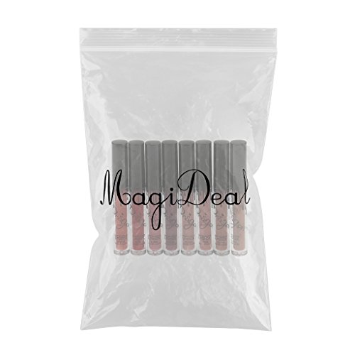 MagiDeal Matt Lipgloss Set mit 8 Farben Wasserdicht Dauerhaft Lippenstifte – Makeup Lipstick – #1 – #8 - 2