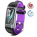 Produktbild Fitness Armband Herzfrequenzmonitor Fitness Tracker mit Schrittzähler Kalorie Schlafüberwachung IP67 Wasserdicht Smart Watch Kompatibel mit Android und IOS