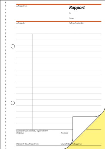 Sigel SD025 Rapport A5, 2×40 Blatt, selbstdurchschreibend, 1 Stück - 2