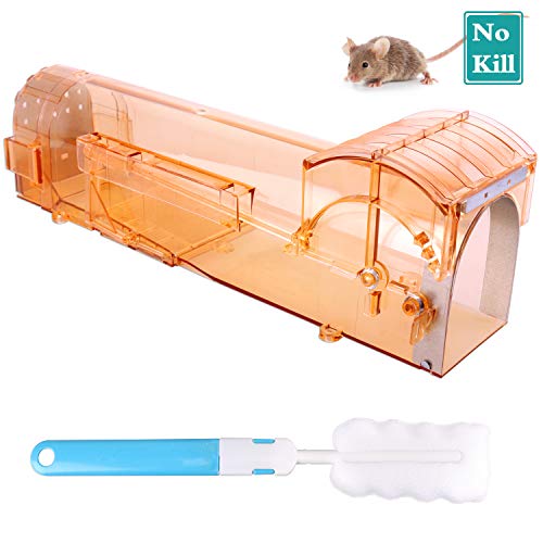 Tevlaphee Piège à Souris, Souricières intelligents sans Cruauté, Souris Originale, Attrape des Souris vivantes Piège à Rats en Plastique, Réutilisable Efficace Utilisable, Respectueuse des Animaux