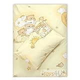 4tlg. Babybettwäsche Set Baumwolle Kinderbettwäsche Bettwäsche Baby Decke Kissen D16