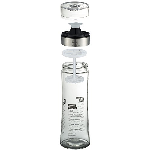 SILBERTHAL Dressingshaker | Dressingmixer | Dressingbehälter Shaker für Salatdressing | Spühlmaschinenfeste Glasflasche mit 500 ml Füllmenge - 3