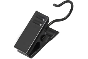 Coideal Confezione da 100 Corde in Acciaio Inox Clip Stringa Partito luci Gancio Titolare del Filo per la Decorazione Domestica, Foto, Art Craft Display e attività all'aperto Forniture (Nero)