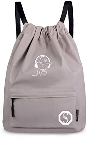Girls Backpacks,Moonuy,Unisex Light Preppy Teenagers Noctilucent Cartoon Drawstring Bundle Pocket Bags Casual Fashion Shoulder Travel Rucksack School Backpacks Cardbags Hand Bag For ladies (Gray)