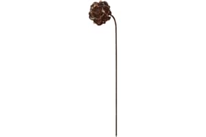 GARDEN PRIDE Metal Rose Garden Stake - Designed to rust - Sold in packs of 3 - Decorative Garden Flower Stakes
