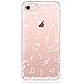 Price comparison product image DAPP iPhone 7/8 Case, Dolce Vita Series Slim Fit Silicone Clear Case with Music Notes Design