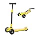 Produktbild Kinder 3-12 Jahre alt Baby-Single-Pedal Schiebeverbreiterung Flash-Rad EIN Schlüssel klappbar Höhe 80-140cm zur Verfügung Skateboarding (Color : Yellow)