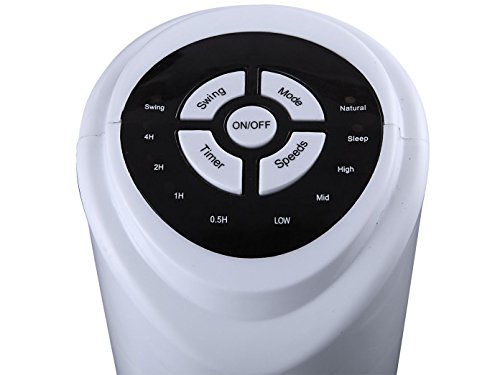 Design Turm Ventilator Säule Klima Lüfter Timer Oszillierend Fernbedienung 3 Stufen weiß Globo 0452 - 3