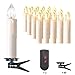 Produktbild MVPower 40er Weinachten LED Kerzen Kabellos Warmweiß Weihnachtskerzen Christbaumkerzen Dimmen Flackern Baumkerze-Set,LED-Lichtfarbe Warmweiß